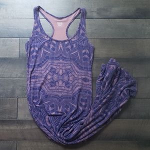 Target Purple Tribal Print Maxi Dress